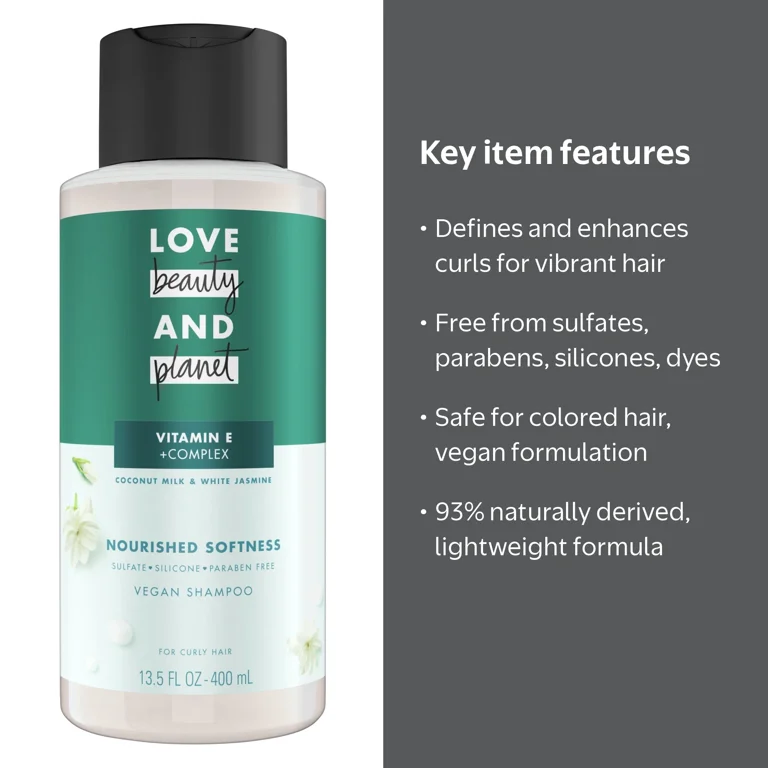 Love Beauty and Planet Daily Shampoo for Curly Hair with Coconut