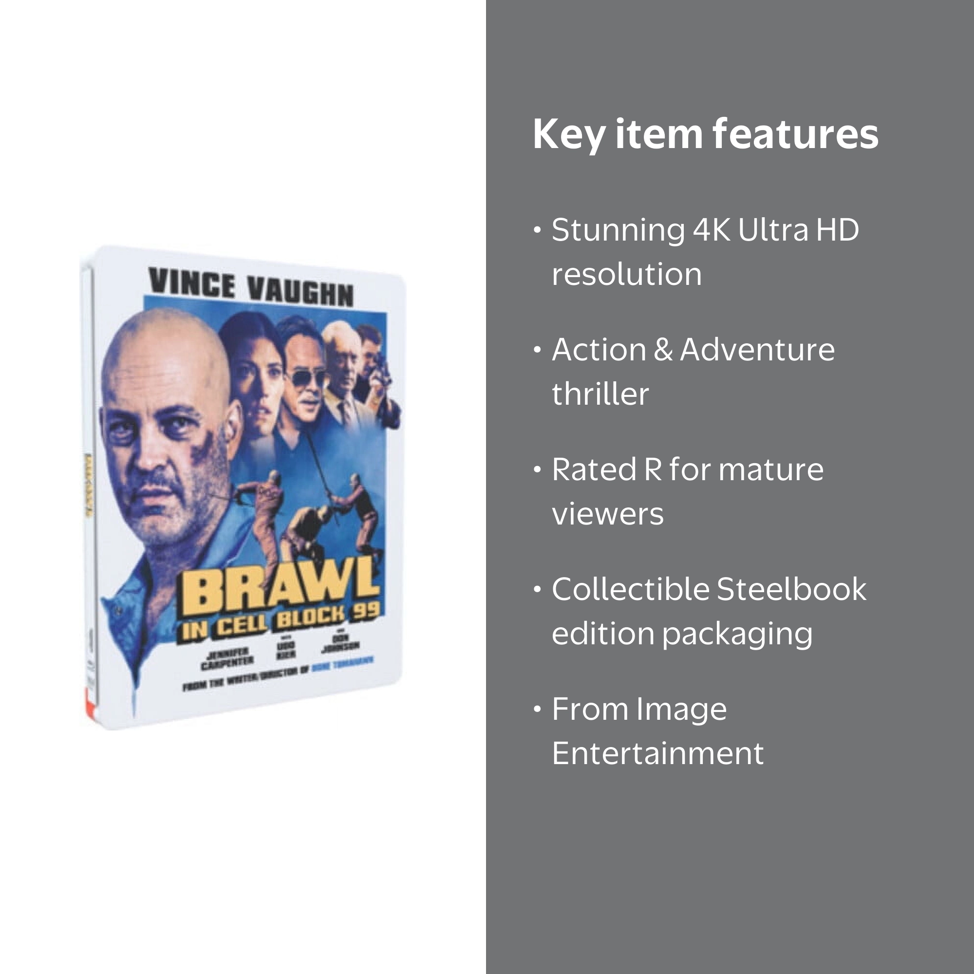 Brawl in Cell Block 99 (4K Ultra HD) (Steelbook), Image