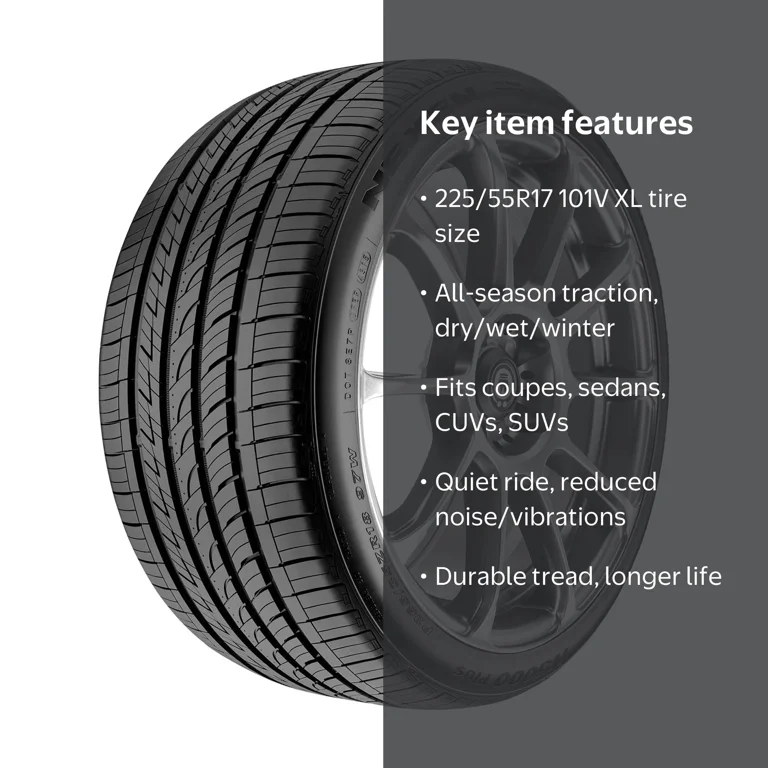 Nexen, All-Season Tire, 225/55R17 101V XL, Designed for Cars SUVs