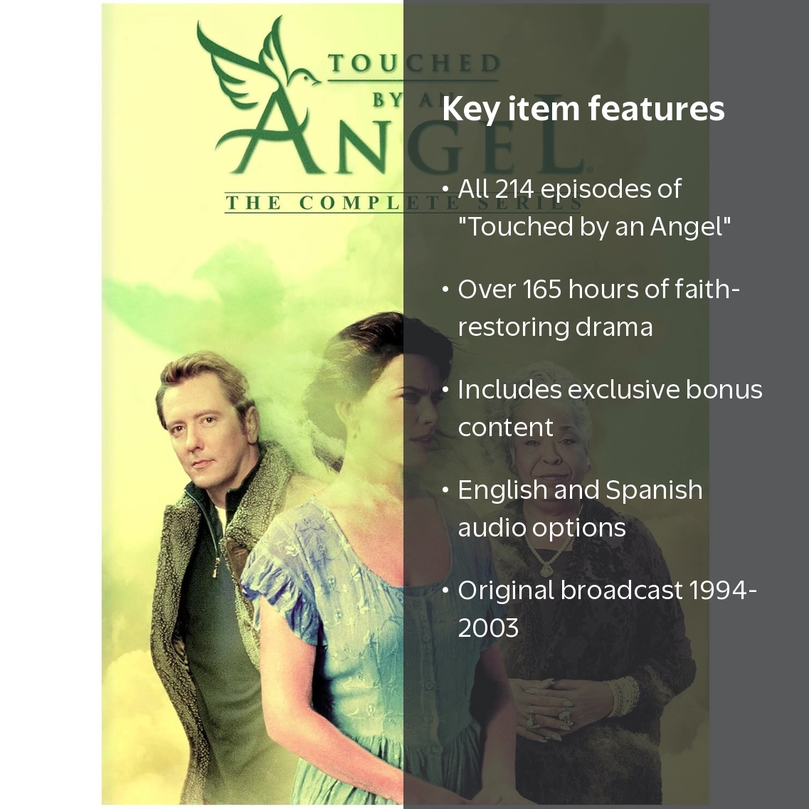 Touched by an Angel: The Complete Series 214 episodes on 59 discs