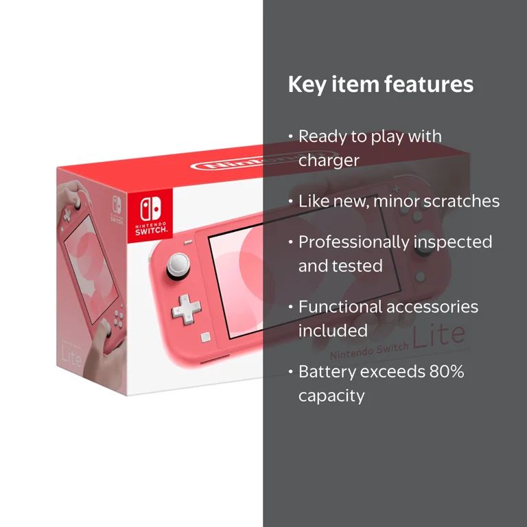 Restored Nintendo Switch Lite with Controller, Model NTR-001