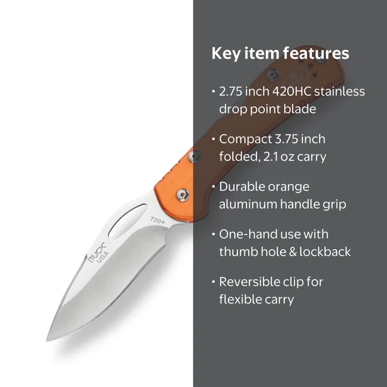 Buck Knives 726 Mini Spitfire Folding EDC Knife with 2-3/4‚Äù