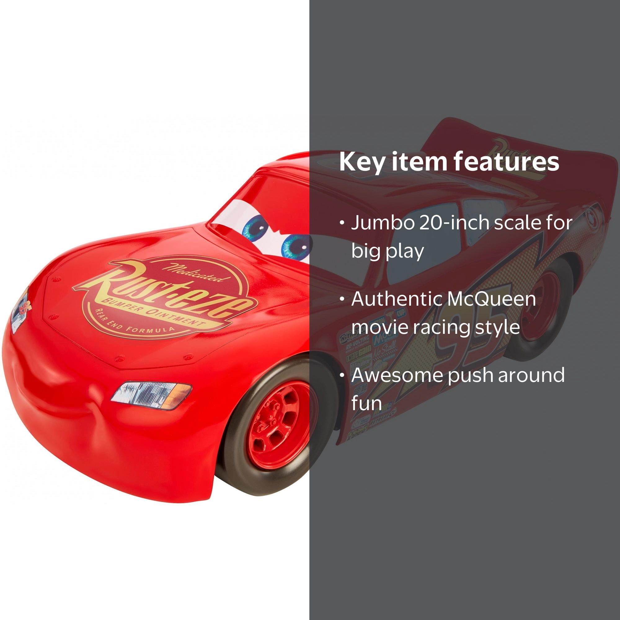 Disney/Pixar Cars 3 Lightning McQueen 20-Inch Vehicle - Walmart.com
