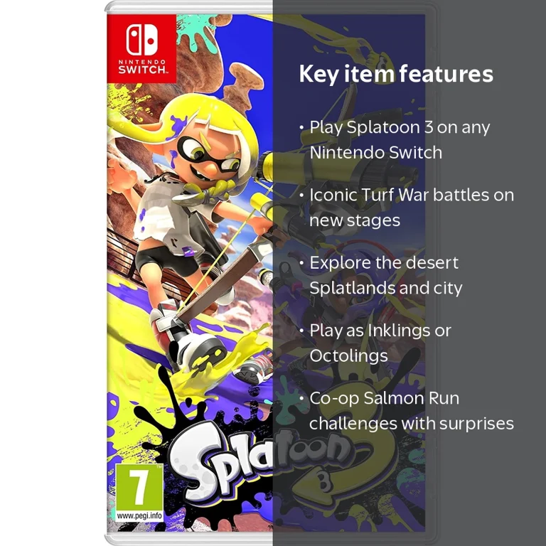Free Shipping! Nintendo Splatoon 3 for Nintendo Switch and