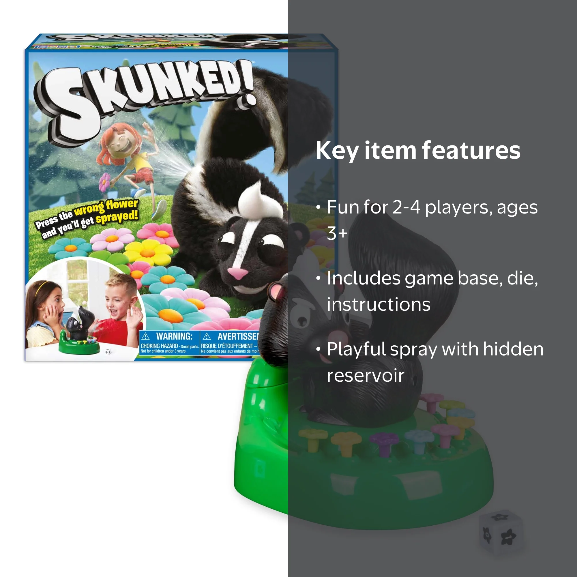 Game Zone Skunked! - Giggle-Filled Flower Pressing Game for 2-4