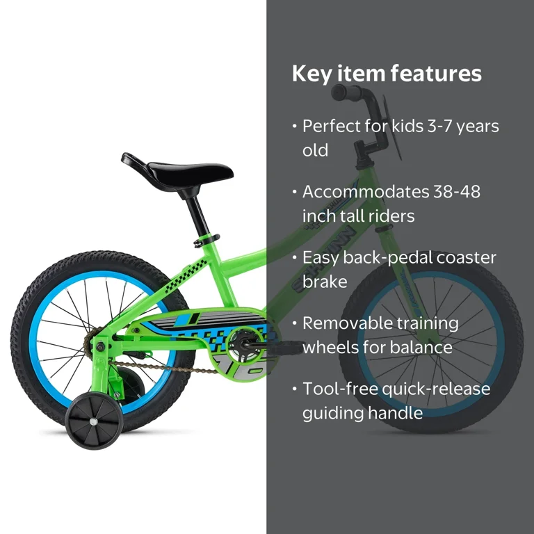 Schwinn Aerostar 16-in. Children's Bike, Ages 3-7 Years, Green