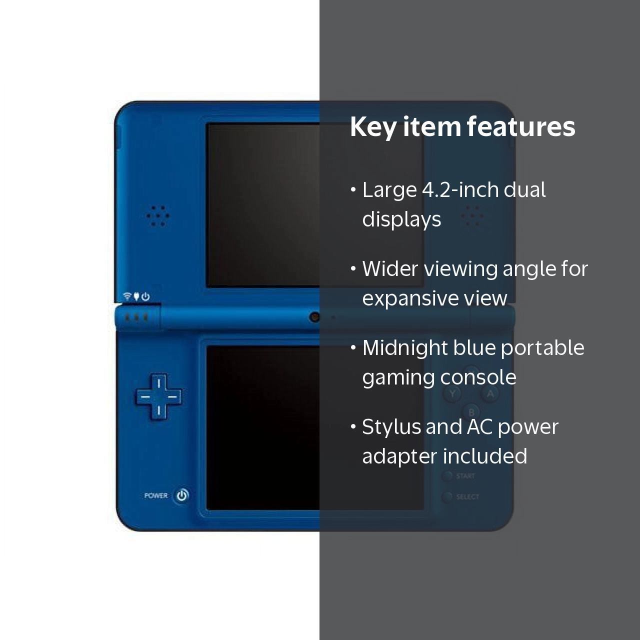 Nintendo DSi XL - Handheld game console - midnight blue - Dr
