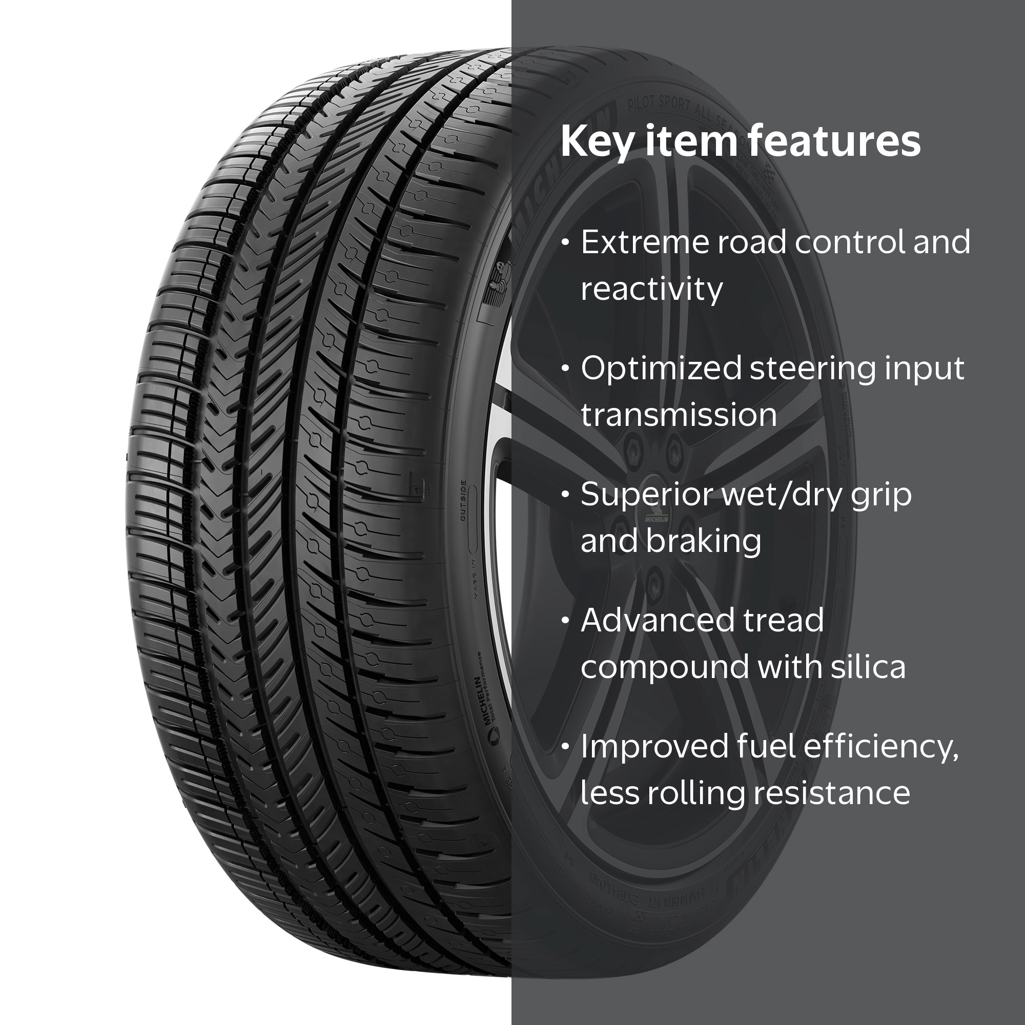 Michelin, All-Season Tire, 275/40ZR18 103Y XL, Ultra-High