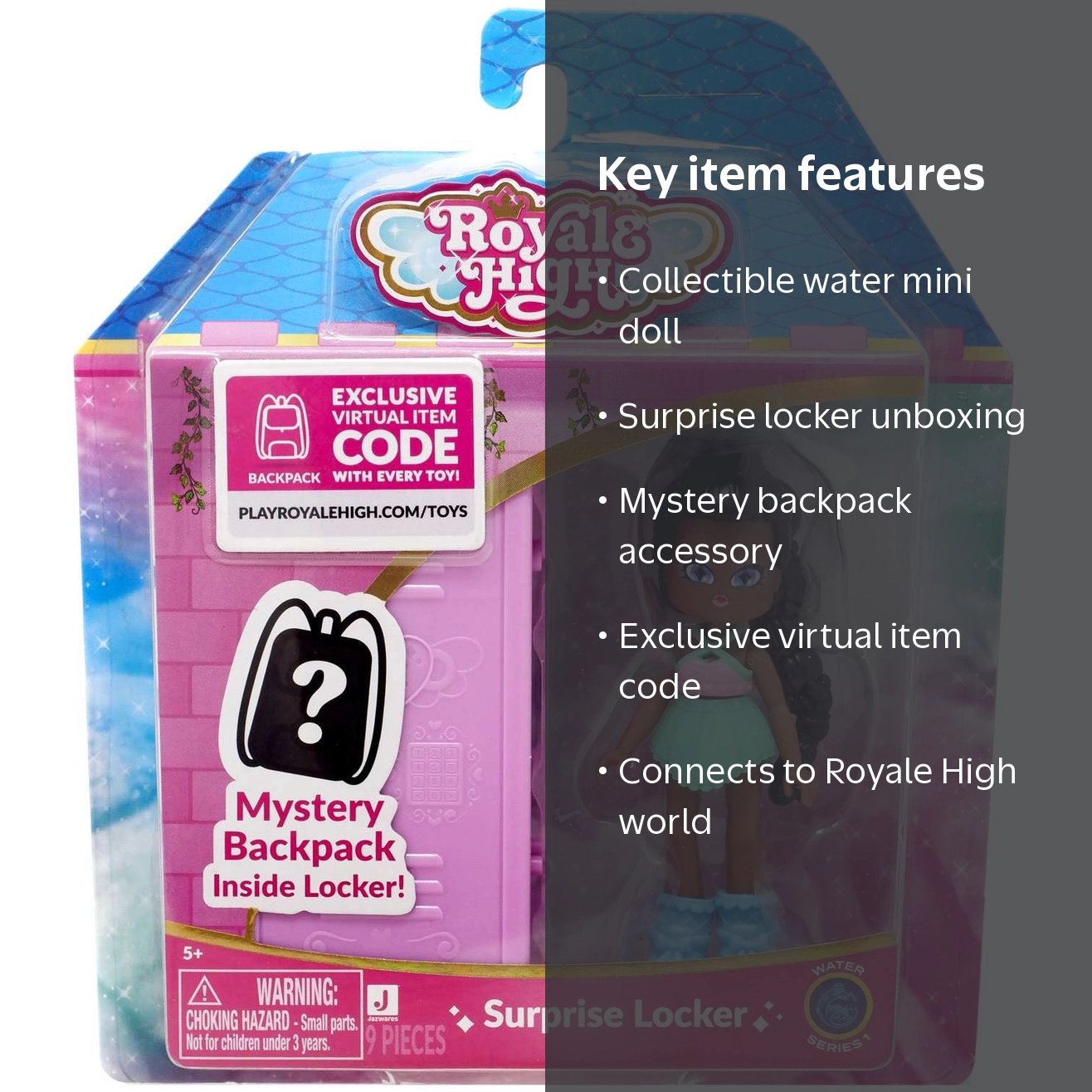 Royale High Surprise Locker Water Mini Doll (Mystery Backpack