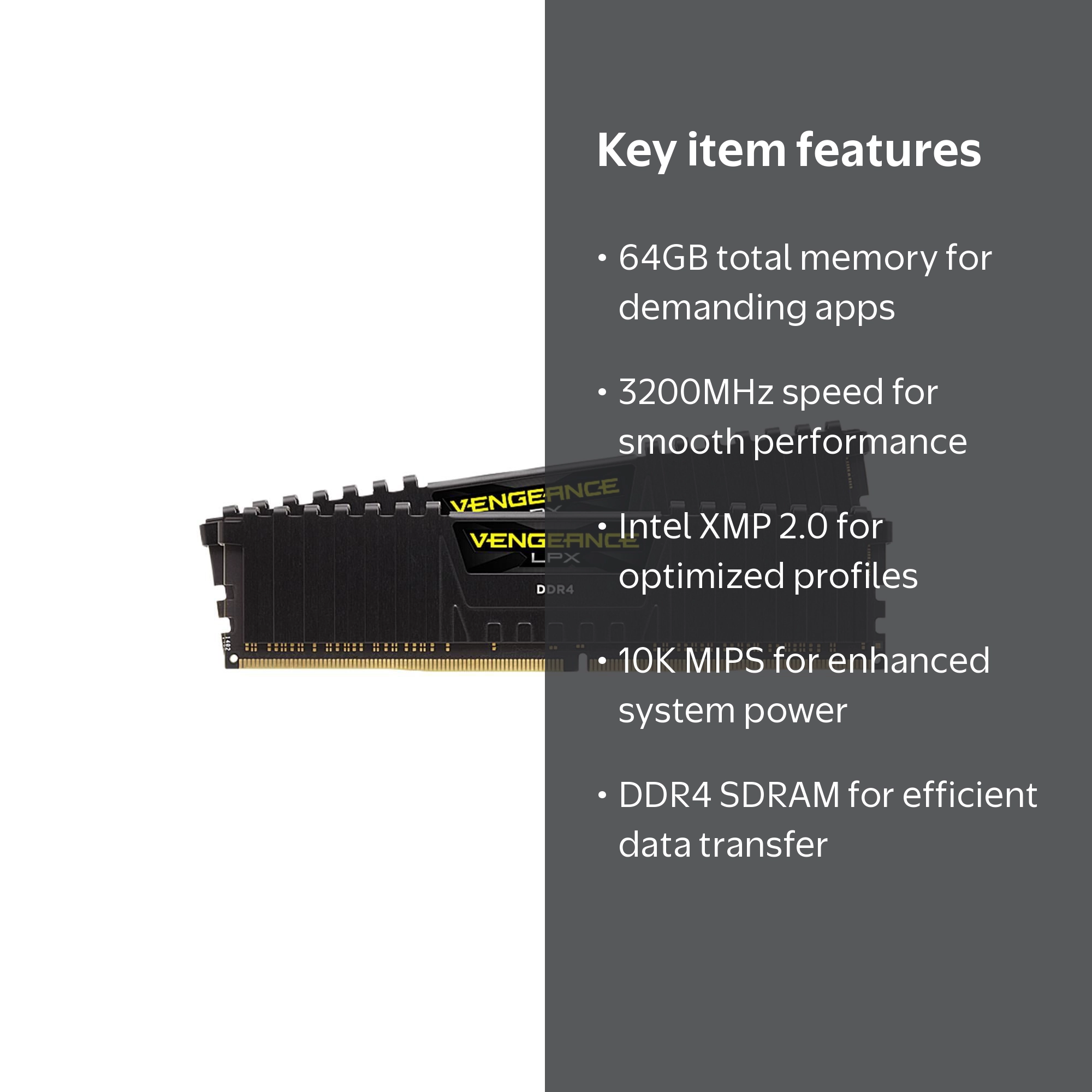 Corsair LPX DDR4 3200 32GB ×2 64GB 動作確認済 Corsair Vengeance LPX 64GB (2x 32GB) DDR4 3200 PC4-25600 C16 1.35V