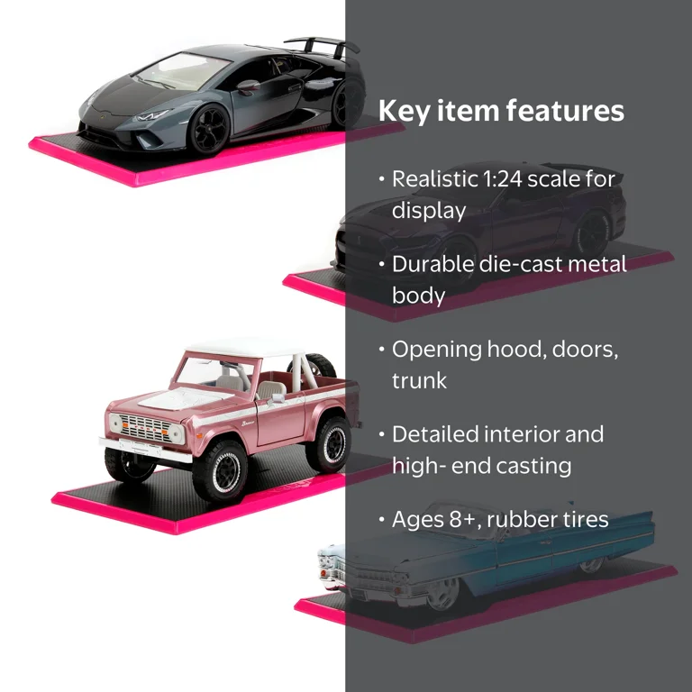 Jada Toys Pink Slips 1:24 Die Cast Car Assortment Model Vehicles(1
