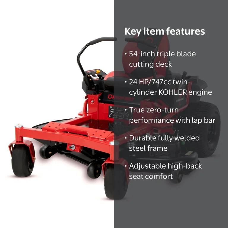 Troy-Bilt Mustang Z54 XP 725cc Zero-Turn Yard Machine Lawn Mower