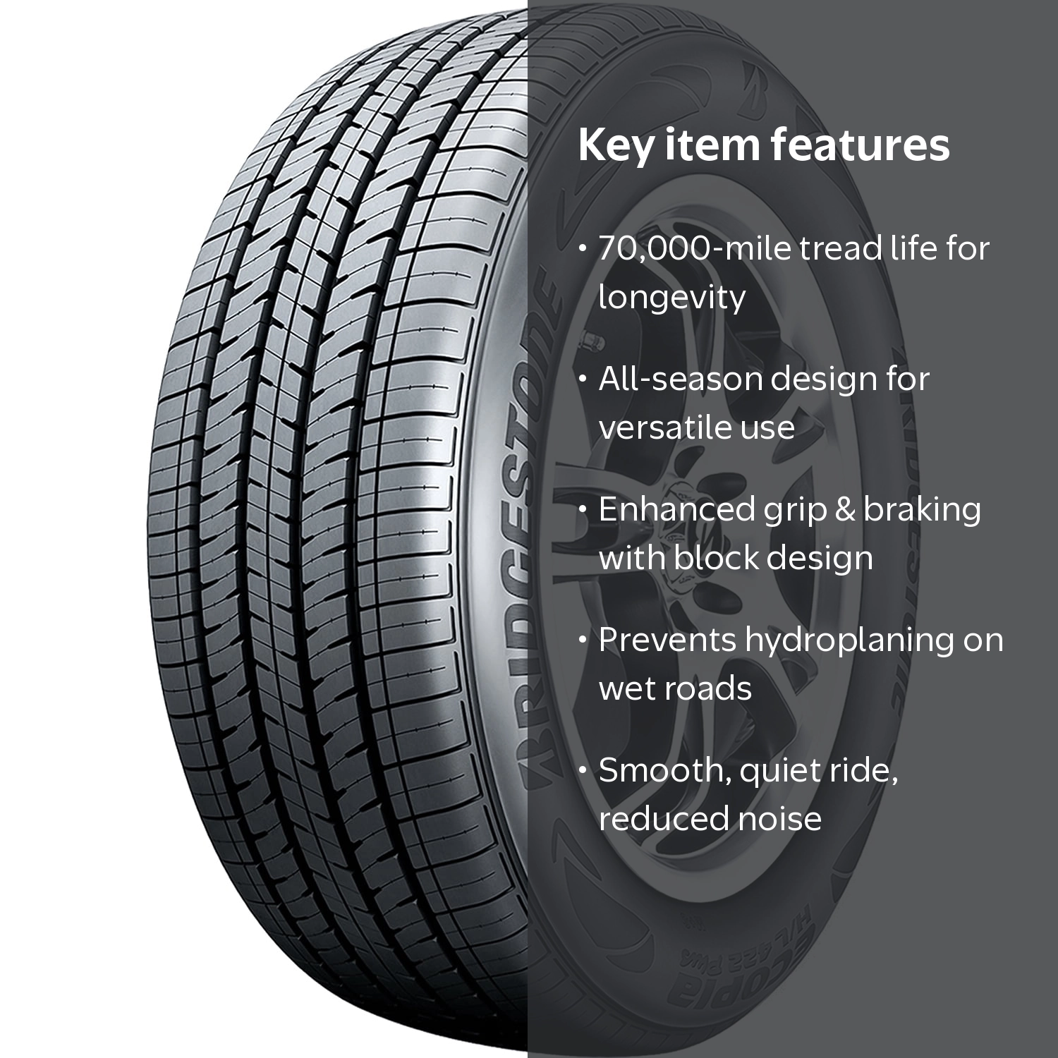 BRIDGESTONE　ECOFORME　ハリアー Bridgestone Ecopia H/L 422 Plus All Season 225/60R17 99H Passenger