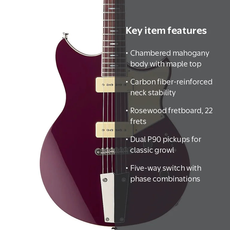 Yamaha Revstar RSS02T Electric Guitar, Chambered Mahogany Body