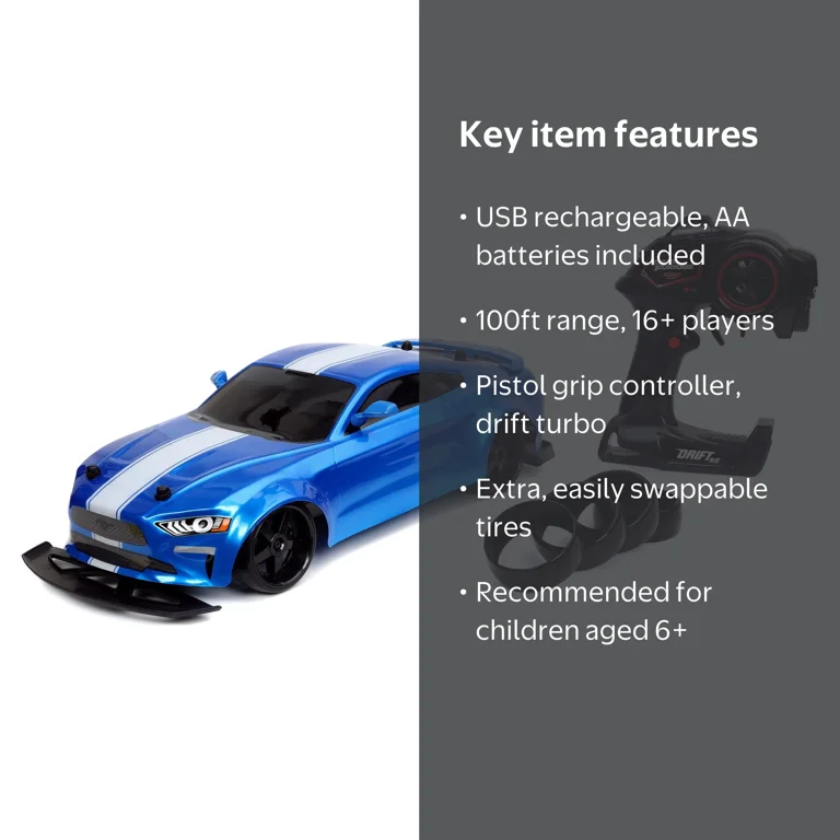 Fast & Furious 1:10 Jakob's Ford Mustang GT Drift RC with Extra