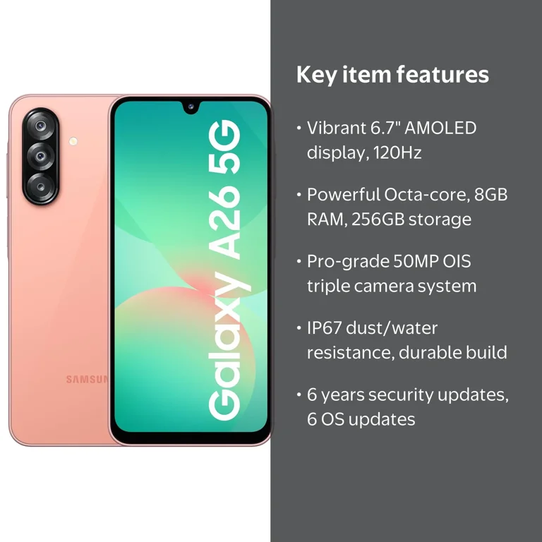 Samsung Galaxy A26 5G 2025 (8GB RAM,256GB) 6.6