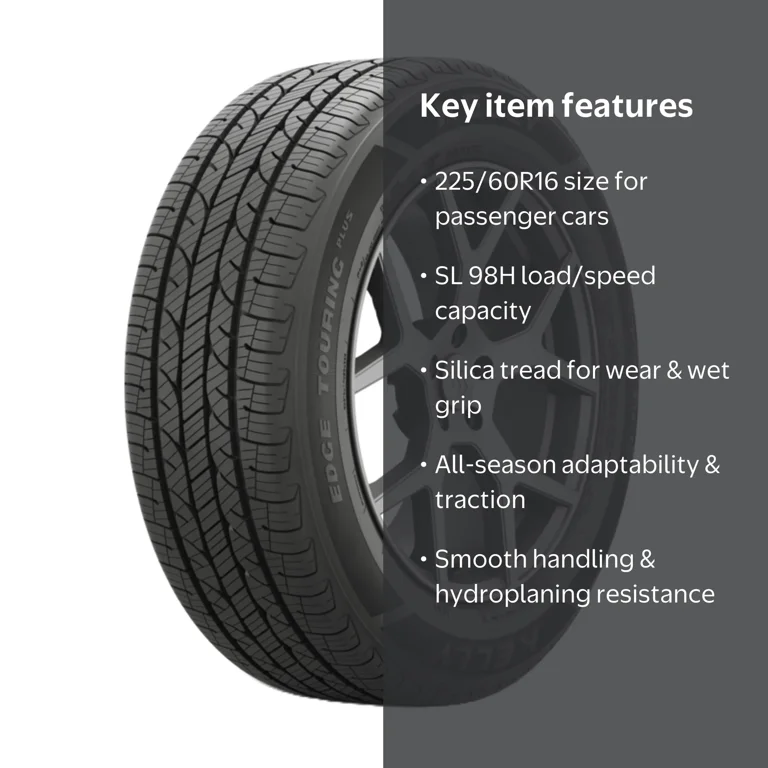 Kelly, Passenger Tire, All-Season, 225/60R16 98H, Symmetrical