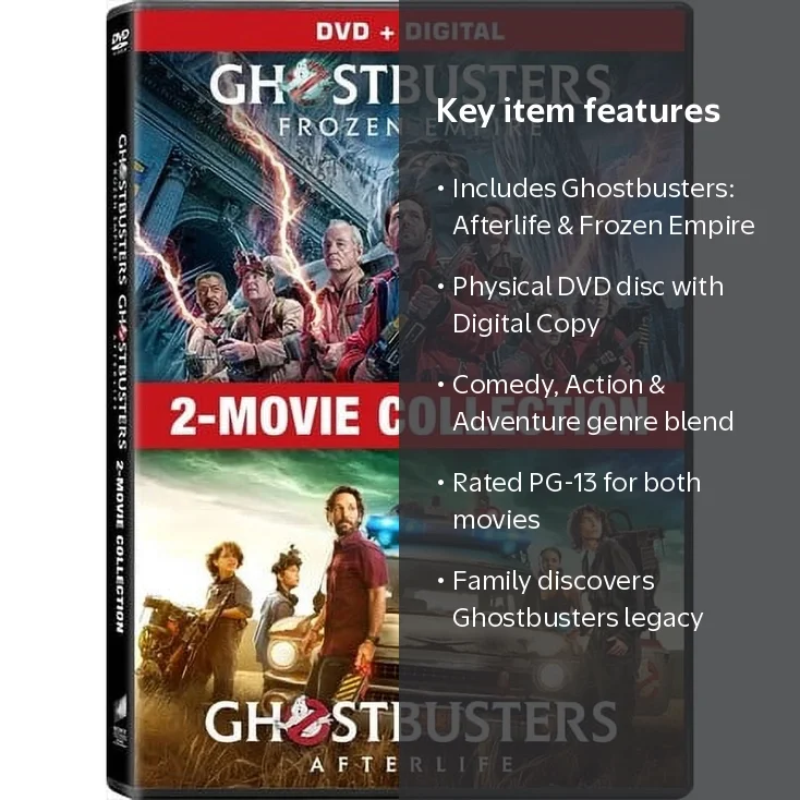Free Shipping! Sony Ghostbusters Afterlife and Frozen Empire DVD