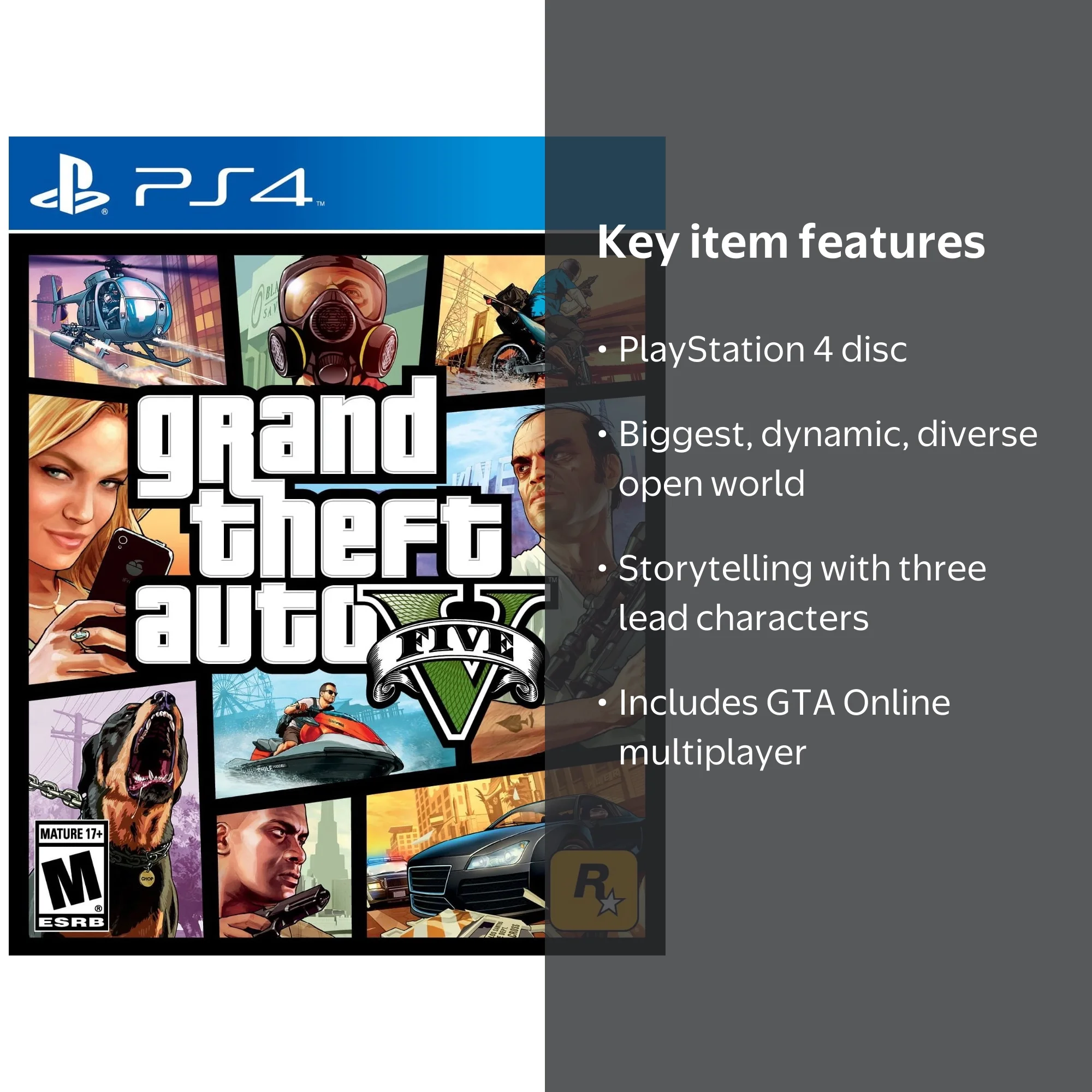 Grand Theft Auto V, Rockstar Games, PlayStation 4, [Physical