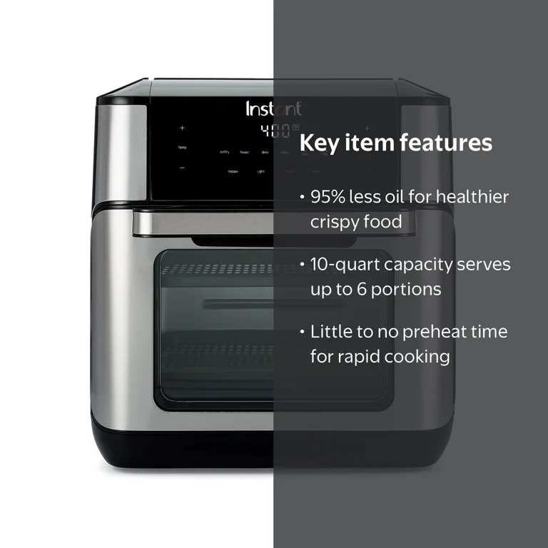 【動作確認済レア】Instant Vortex Plus10多機能ノンフライヤー Instant Air Fryer Oven 10-Quart, 7-in-1 Multi-Function, Stainless