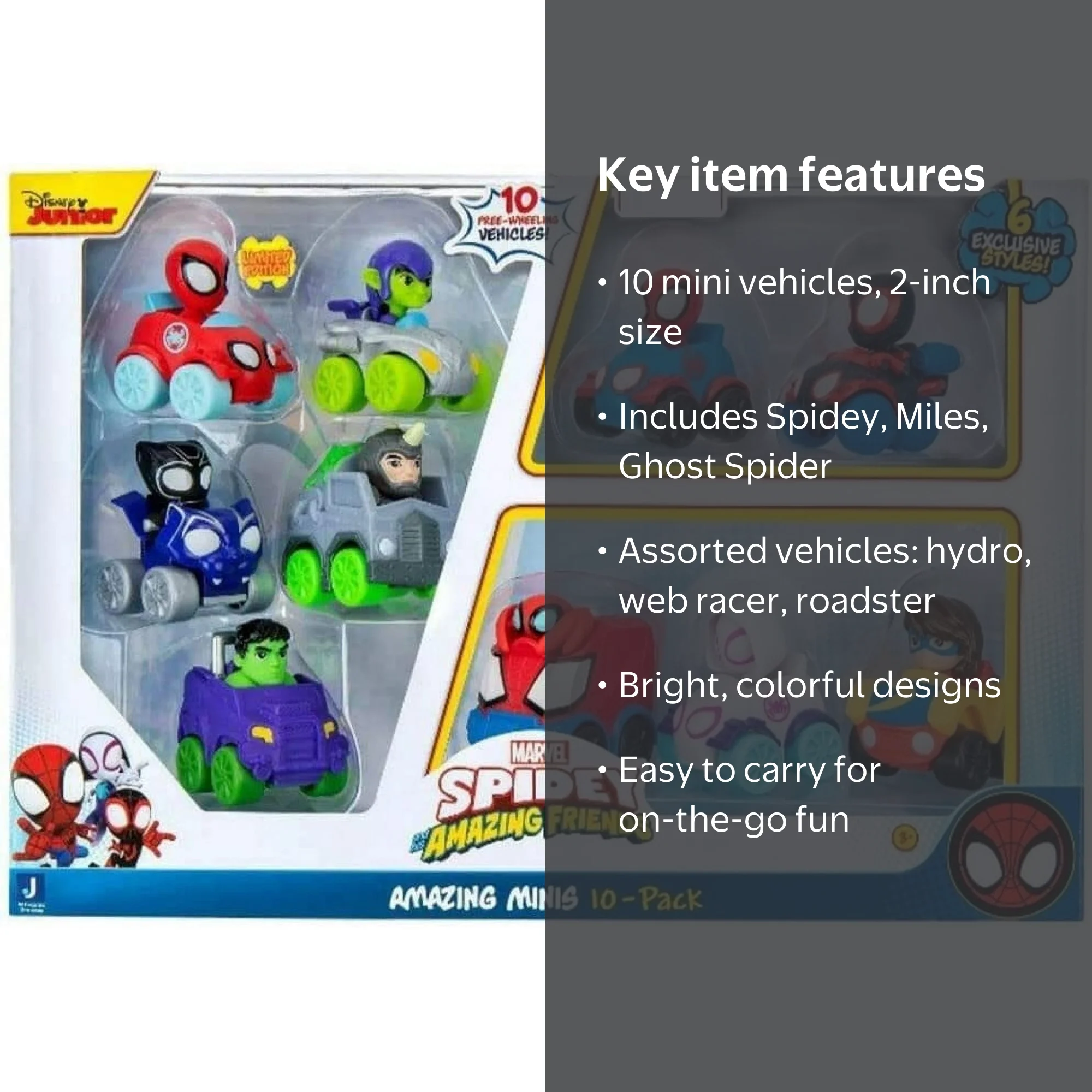 Marvel, Spidey and His Amazing Friends Amazing Minis Vehicle, 10