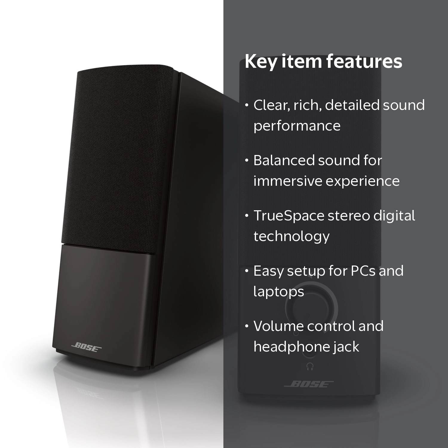 Bose Companion 2 Multimedia Computer Speaker System - 2 speakers