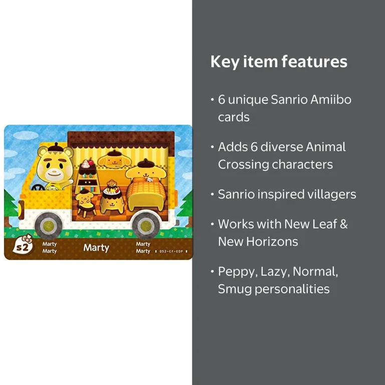 Nintendo Animal Crossing Sanrio Collaboration Amiibo Cards Pack