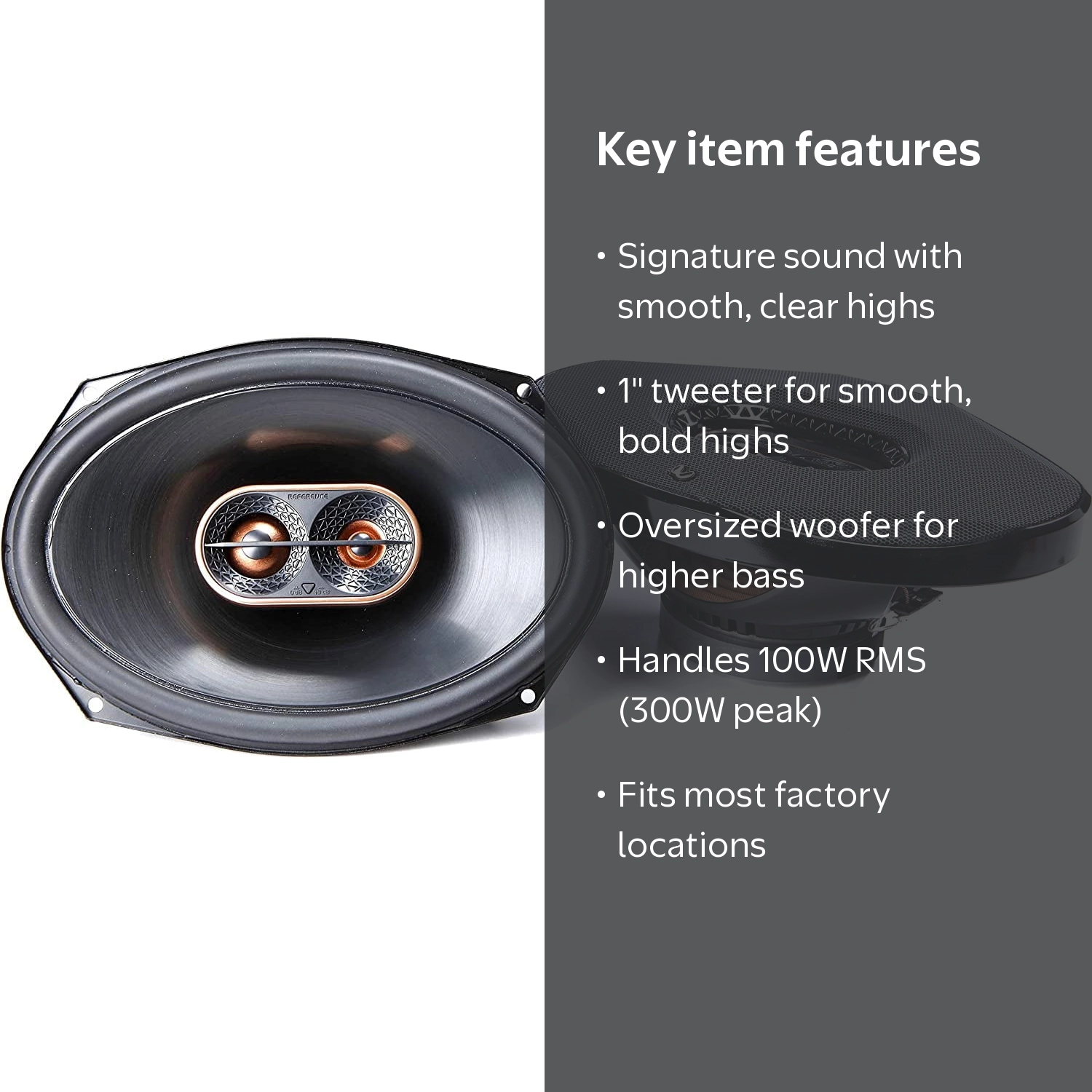 Infinity Reference REF-9633IX 6x9 3-Way Coaxial Speakers (300
