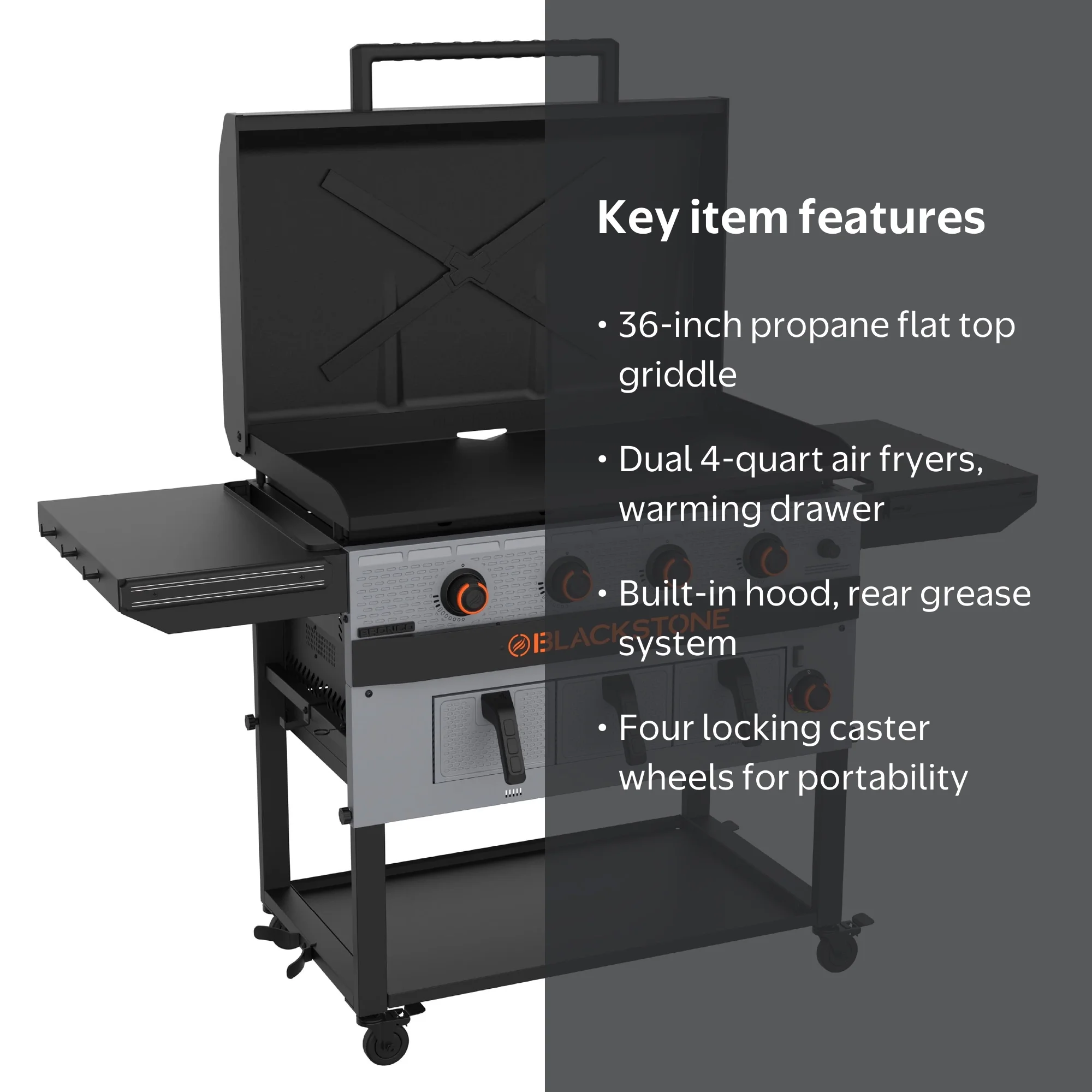 大焼炉　Great Furnace foil 4枚セット Blackstone Bronco Outdoor Combo Griddle with Air Fryer, 4-Burner