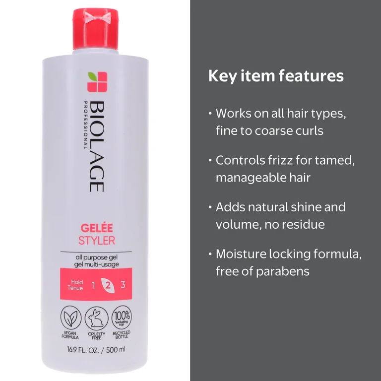 Free Shipping! Matrix All Purpose Hair Gel 16.9 oz for Frizz