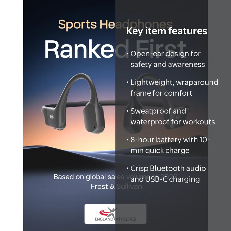 Shokz OpenRun Mini Waterproof Bone Conduction Bluetooth Headphones Shokz OpenRun Mini Waterproof Bone Conduction Bluetooth Headphones