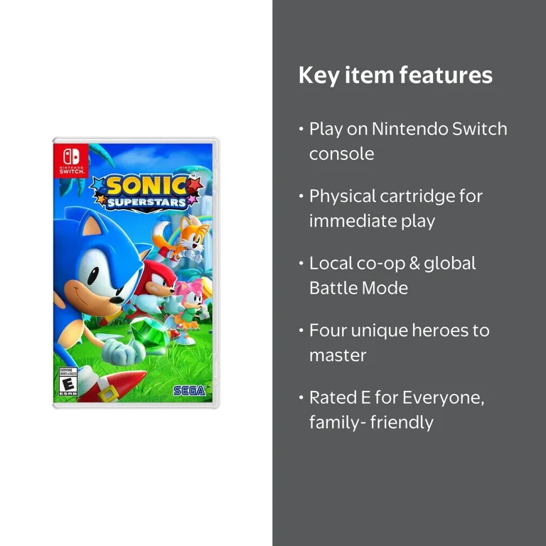 Sonic Superstars - Nintendo Switch Official Videogame - Walmart.com