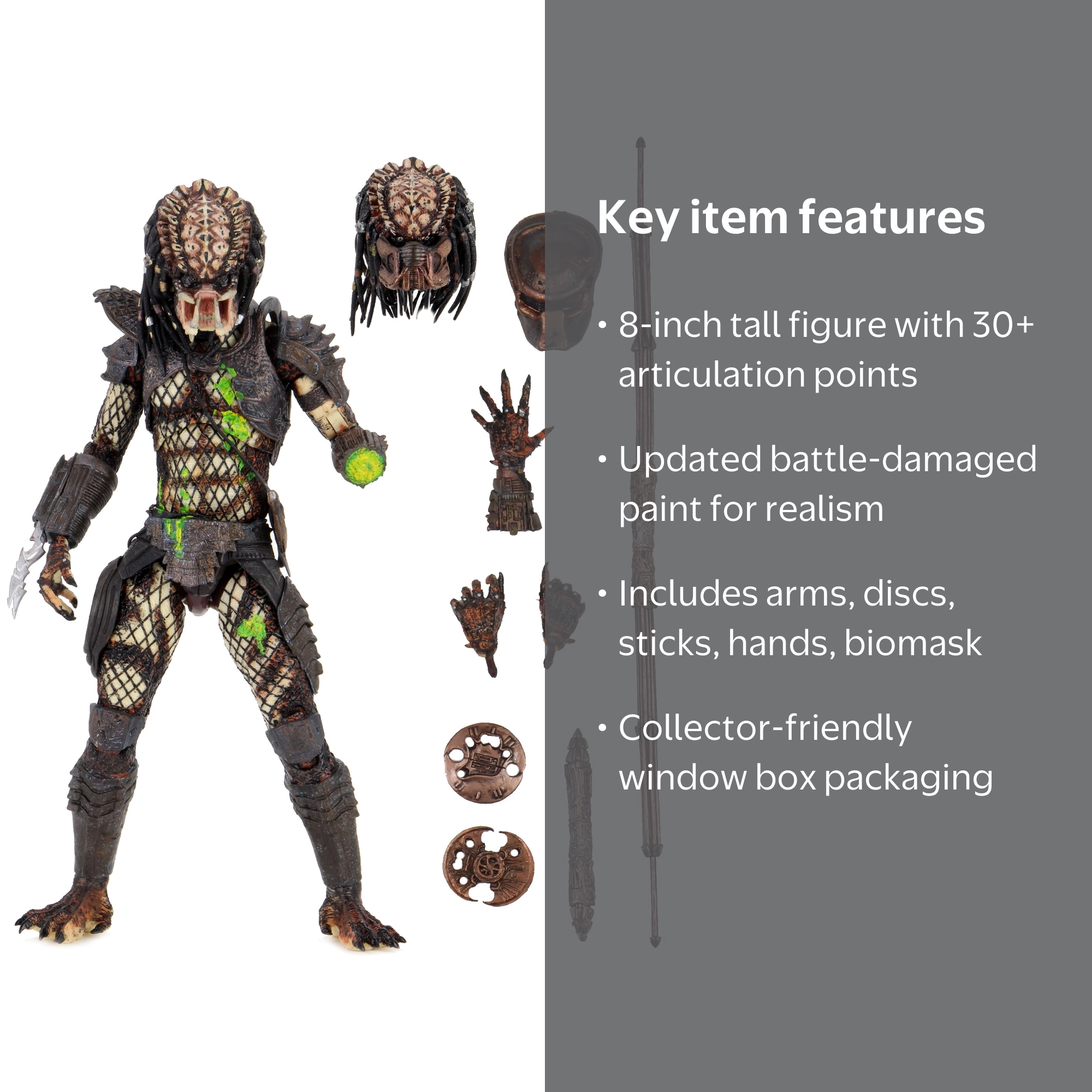 SF・ファンタジー・ホラー Predator2UltimateBattleDamagedCityHunter Amazon.com: NECA Predator 2 - Ultimate Battle Damaged City Hunter