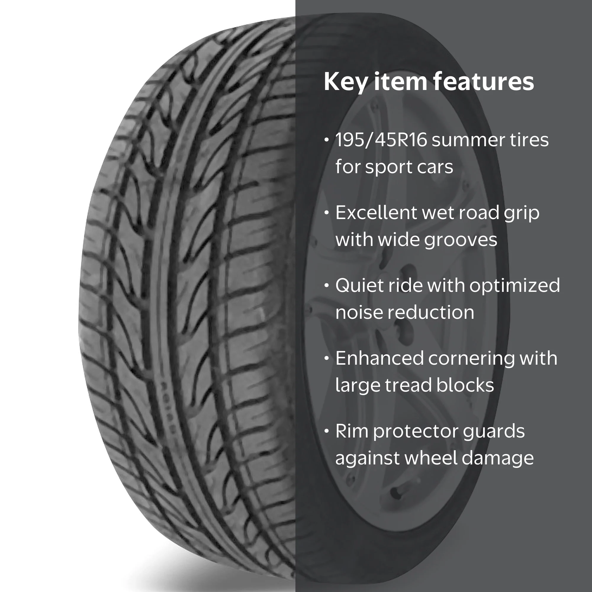 Haida HD921 195/45R16XL 84V Tire - Walmart.com