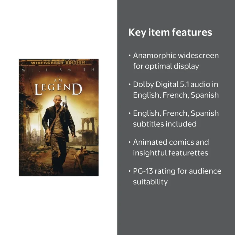 I Am Legend (DVD) - Walmart.com