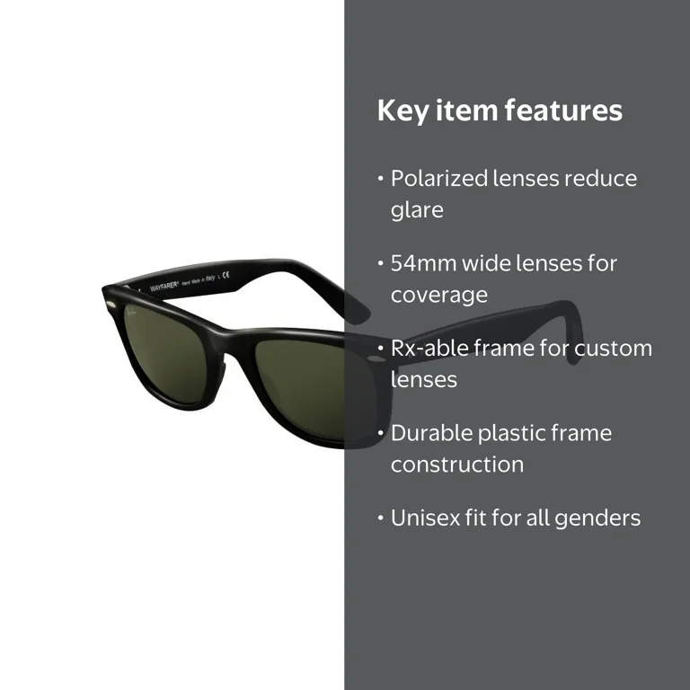 Ray-Ban Unisex Prescription Sunglasses RB2140 Original Wayfarer