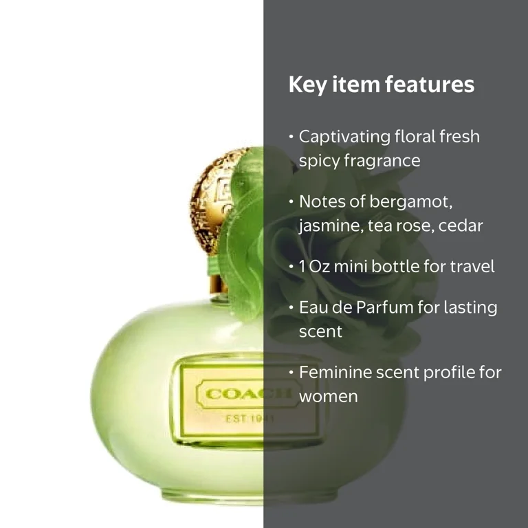 Coach Poppy Citrine Blossom Eau de Parfum Spray For Women, 1 Oz