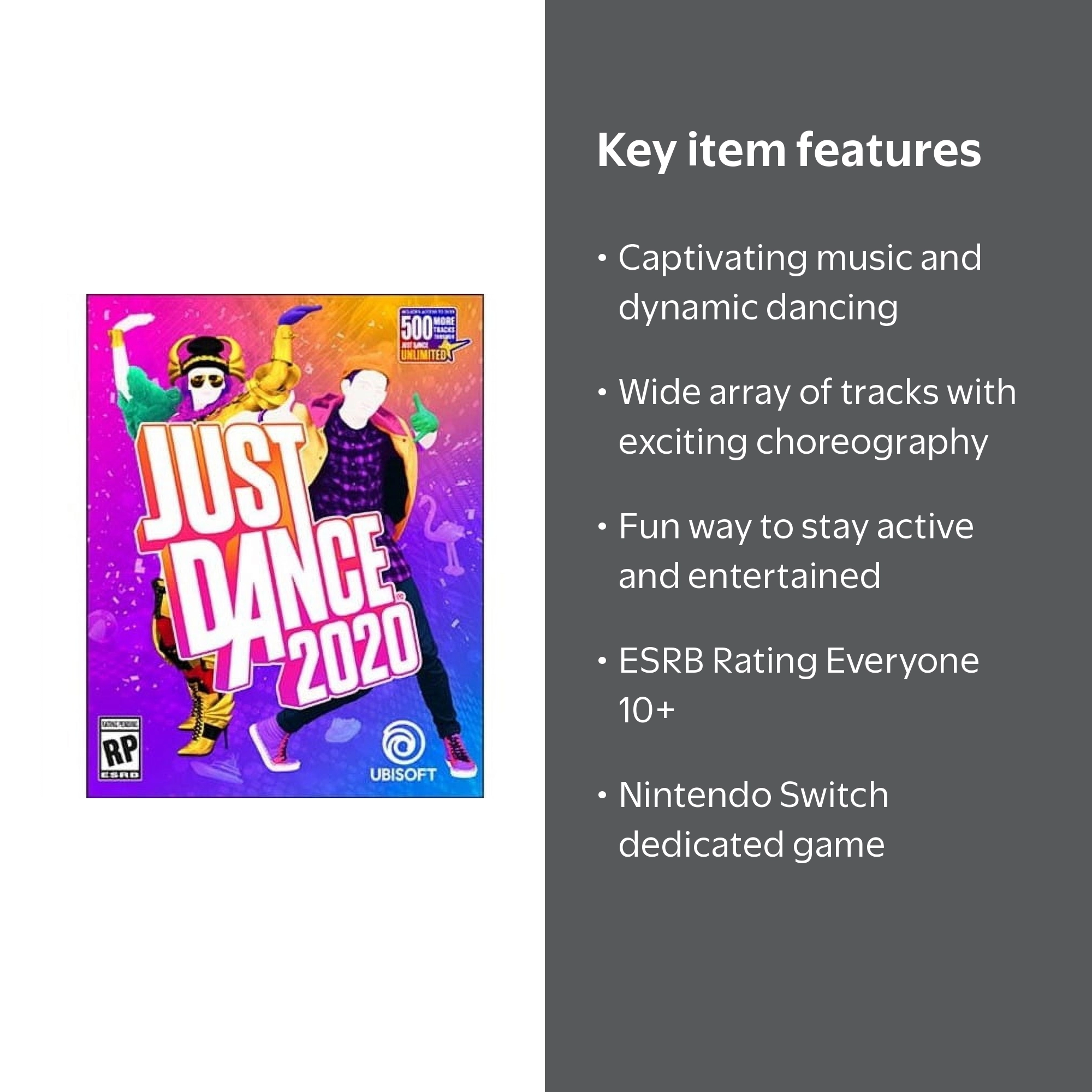 Just Dance 2020 (Nintendo Switch, 2019) Music Game, Physical