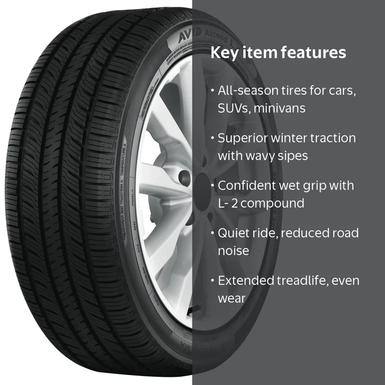 Yokohama Winter Car Tire: Avid Ascend LX All Season 195/65R15 91H