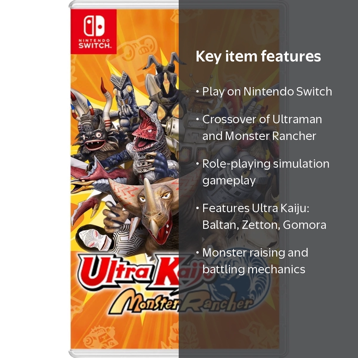 コン・ユ MONSTER Ultra Kaiju Monster Rancher [Nintendo Switch] - Walmart.com