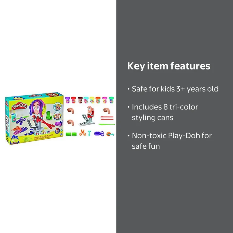 Play-Doh, Crazy Cuts Stylist Hair Salon, 2 oz, Multicolor