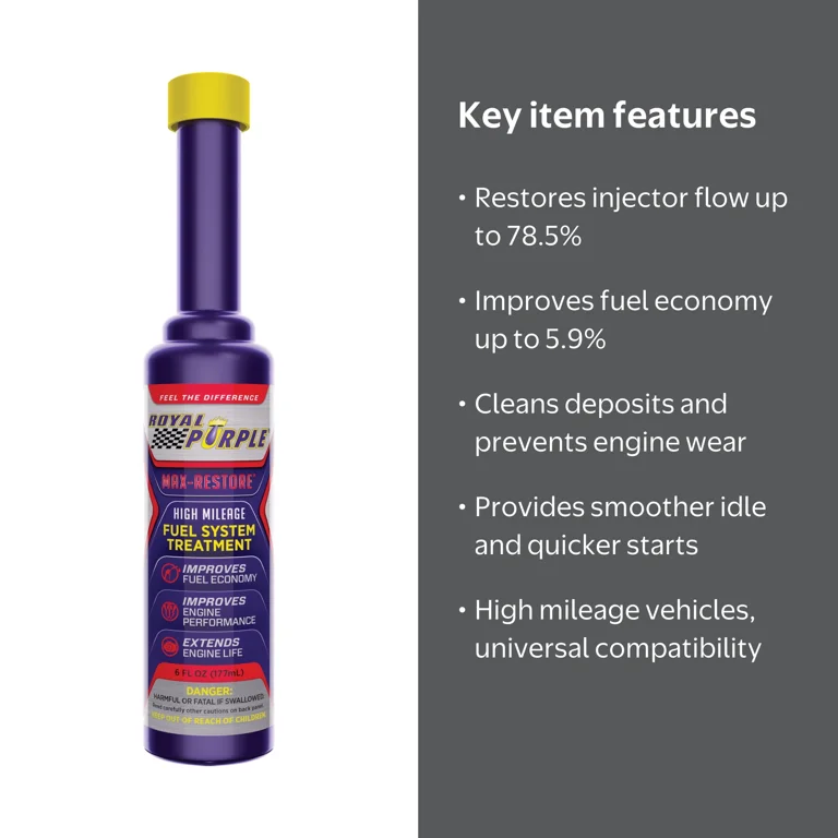 Royal Purple, Fuel System Treatment, 18001, High Mileage - Walmart.com