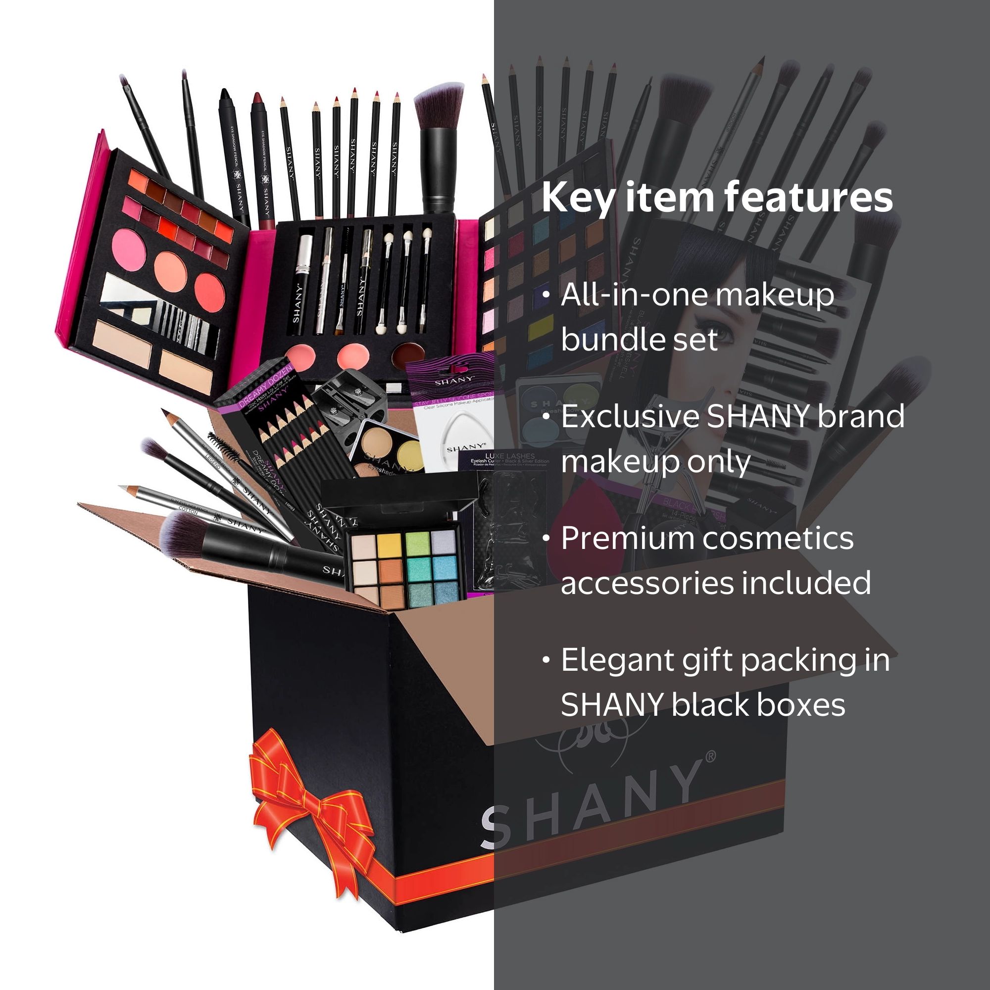 SHANY Holiday Exclusive Beauty Accessories Makeup Bundle Gift Set