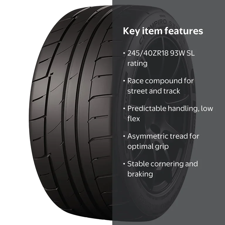 GT Radial Champiro SX2 RS UHP Summer 245/40ZR18 93W Passenger Tire