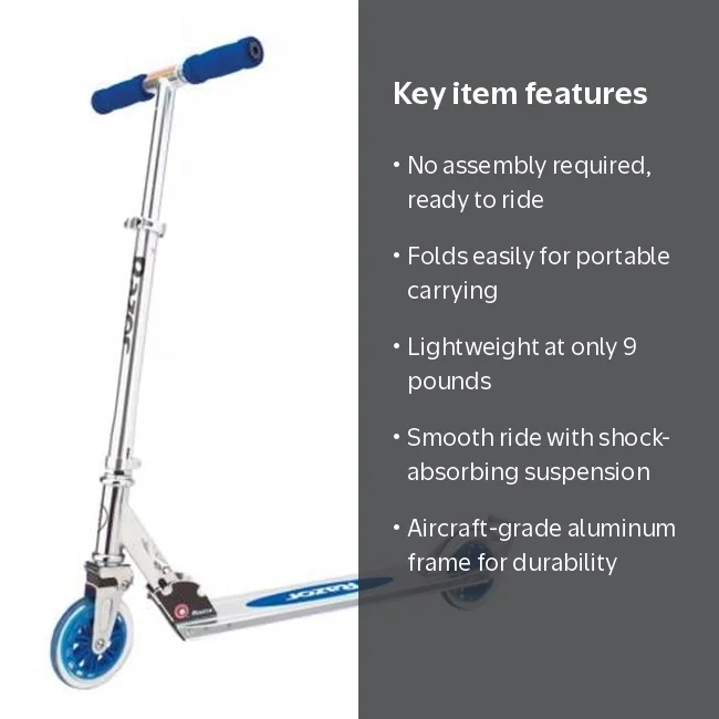 Razor 13014340 Kick Scooter - Blue - Walmart.com