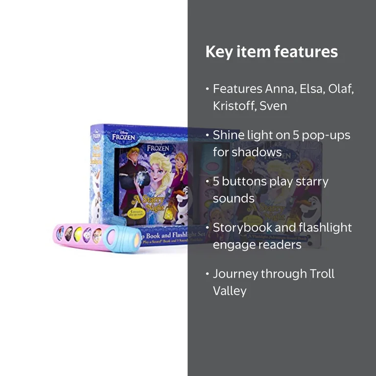 Disney Frozen Pop-Up Book and 5-Sound Flashlight Set, Paperback