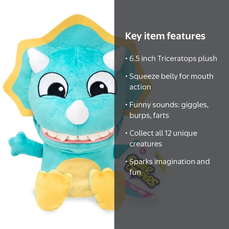 【大量】TRICERATOPS FC・ライブグッズ まとめ売り 未使用多数 Chatter Chompers Triceratops Plush 6.5