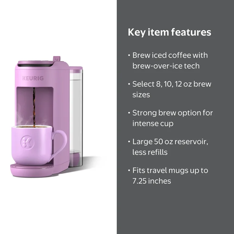 Keurig K-Mini Mate Plus Coffee Maker - Wild Orchid, Compact, 50 oz