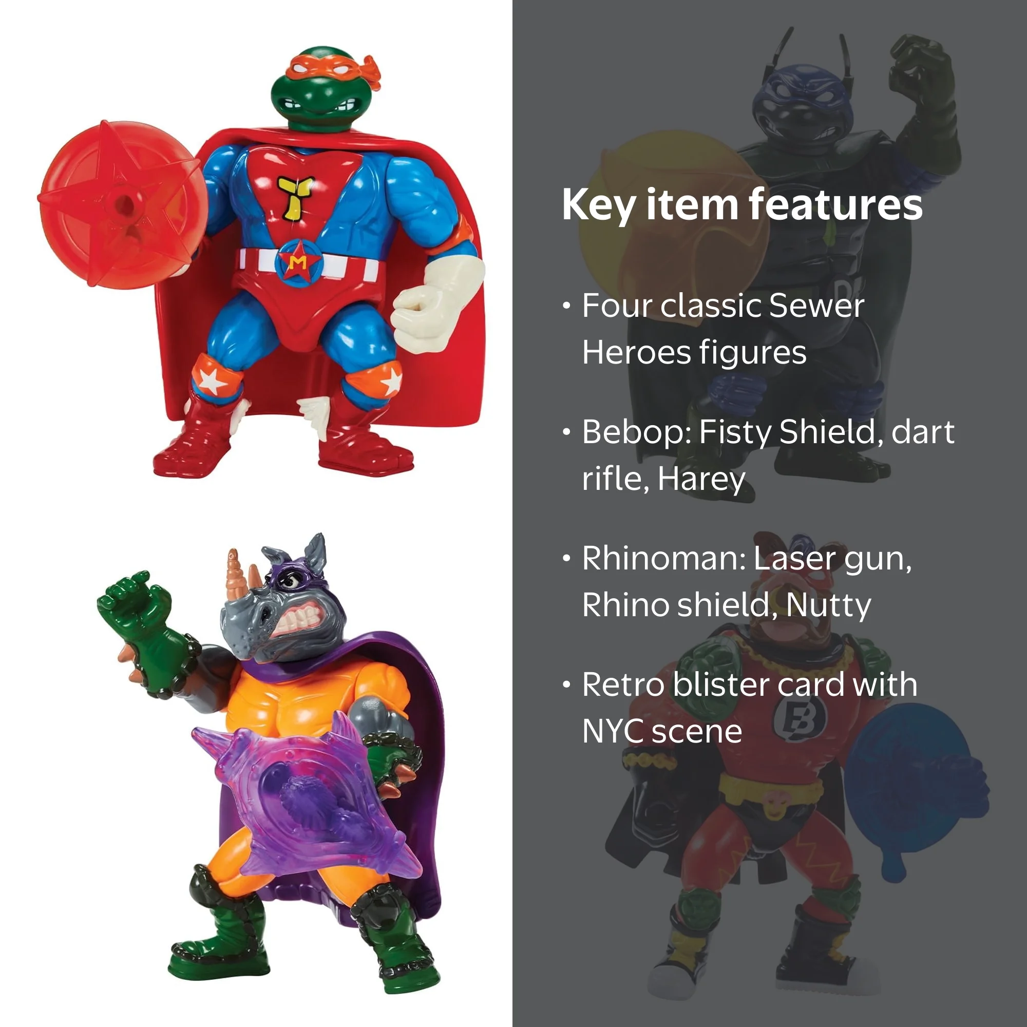 Walmart TMNT Classic Action Figures: Teenage Mutant Ninja Turtles