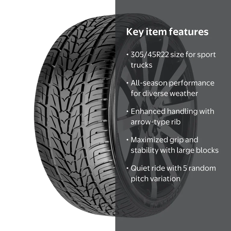 Nexen Roadian HP Sport All-Season Light Truck Tire, 305/45R22 118V